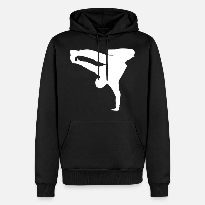 Breakdance - Sweat à capuche Premium bio Homme - noir