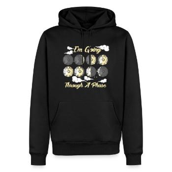 I'm Going Through A Phase - Astronomie Galaxie - Männer Premium Bio Hoodie - Schwarz - Vorne - Nico (187cm)