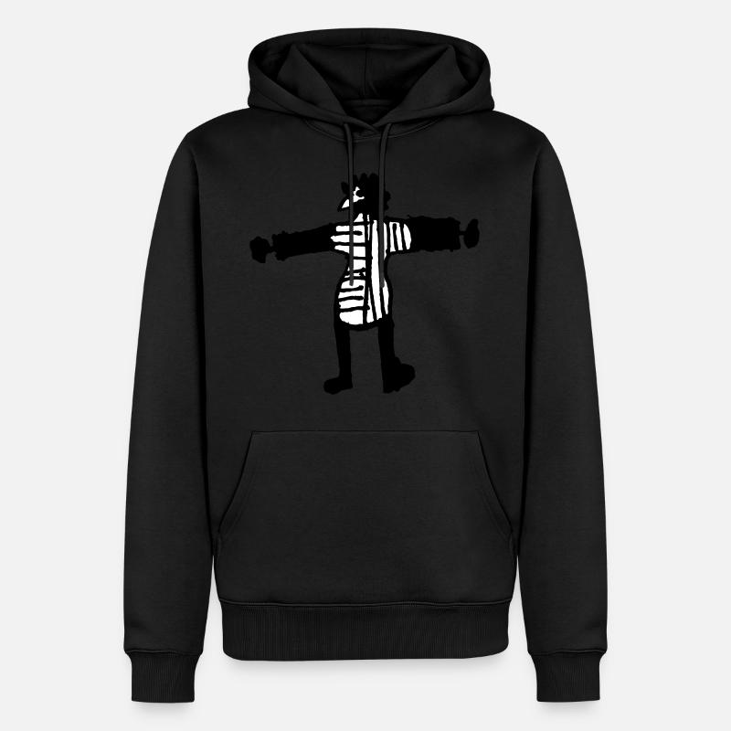 Gockel - Sweat à capuche Premium bio Homme - noir