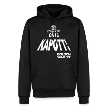Koelsch War Et - Männer Premium Bio Hoodie - Schwarz - Vorne - Nico (187cm)