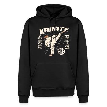 Karate Girl Shito Ryu Shitoryu - Männer Premium Bio Hoodie - Schwarz - Vorne - Nico (187cm)