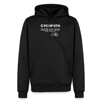 cycopath - Men’s Premium Organic Hoodie - black - Front - Nico (187cm)
