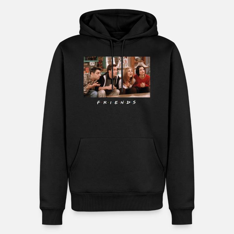 Friends Canapé Surpris - Sweat à capuche Premium bio Homme - noir