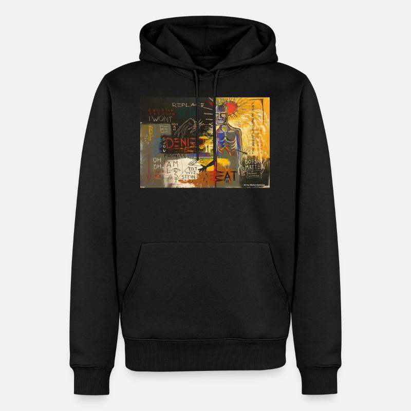 Je ne serai pas refusé - Sweat à capuche Premium bio Homme - noir