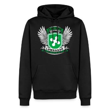 Italiano dalla nascita lombardo per grazia di dio - Sweat à capuche Premium bio Homme - noir - Devant - Nico (187cm)