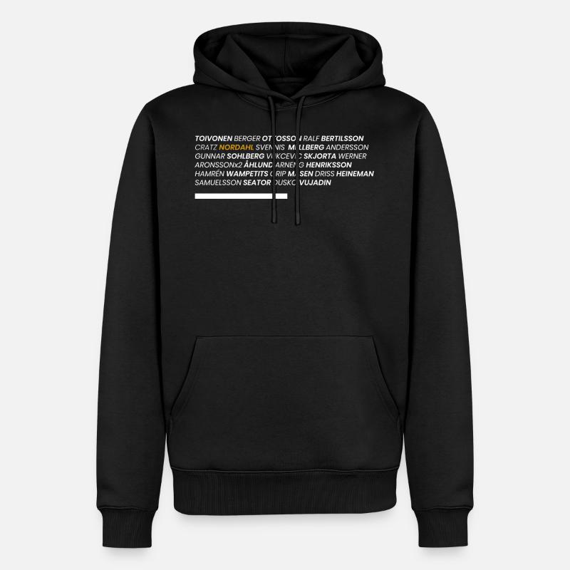 Legenden - Männer Premium Bio Hoodie - Schwarz