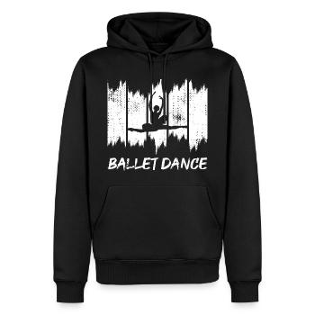 Lustige Ballett Tänzerin - Männer Premium Bio Hoodie - Schwarz - Vorne - Nico (187cm)