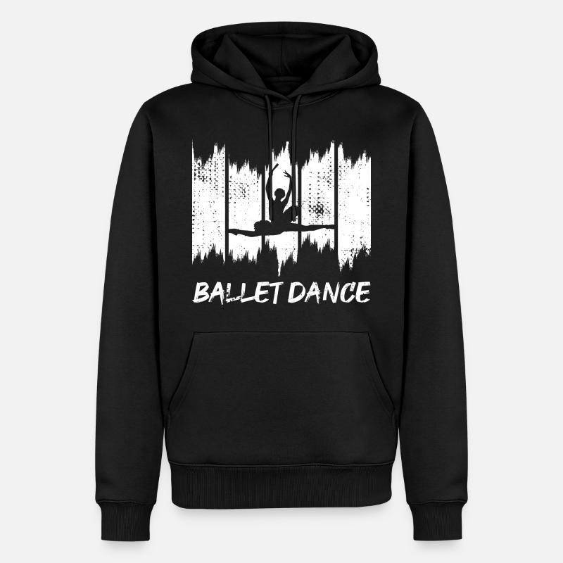 Drôle de danseuse de ballet - Sweat à capuche Premium bio Homme - noir