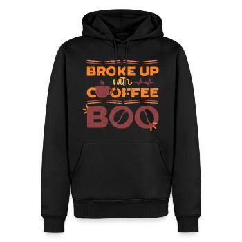 Kaffeeentzug Ex-Kaffeetrinker Broke Up With Coffee - Männer Premium Bio Hoodie - Schwarz - Vorne - Nico (187cm)