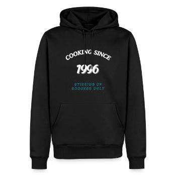 Cooking Since 1996 - Stirring Up Success Only - Men’s Premium Organic Hoodie - black - Front - Nico (187cm)