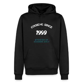 Cooking Since 1999 - Stirring Up Success Only - Men’s Premium Organic Hoodie - black - Front - Nico (187cm)