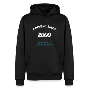 Cooking Since 2000 - Stirring Up Success Only - Men’s Premium Organic Hoodie - black - Front - Nico (187cm)