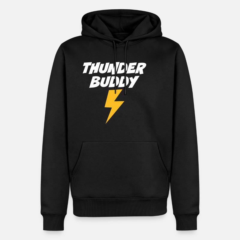 Donnerkumpel - Männer Premium Bio Hoodie - Schwarz