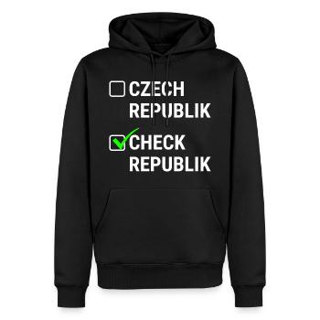 Reise nach Tschechien für Czech Republik Fans - Männer Premium Bio Hoodie - Schwarz - Vorne - Nico (187cm)
