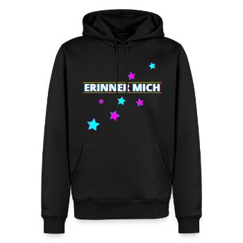 Erinner mich Party - Männer Premium Bio Hoodie - Schwarz - Vorne - Nico (187cm)