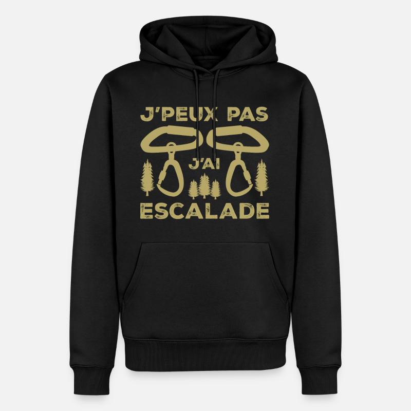 J'peux pas j'ai Escalade - Sweat à capuche Premium bio Homme - noir