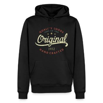 Original 1932 Geburtstagsgeschenk 1932 - Männer Premium Bio Hoodie - Schwarz - Vorne - Nico (187cm)
