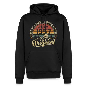 Juli 1957 Original 1957 Juli 1957 Geschenk - Männer Premium Bio Hoodie - Schwarz - Vorne - Nico (187cm)