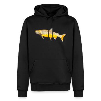 Zuger Roetel im Art Design - Männer Premium Bio Hoodie - Schwarz - Vorne - Nico (187cm)