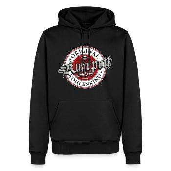 Ruhrpott Sommer 2025 Ruhrgebiet - Männer Premium Bio Hoodie - Schwarz - Vorne - Nico (187cm)