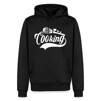 Cooking Kochen - Männer Premium Bio Hoodie - Schwarz - Vorne - Nico (187cm)
