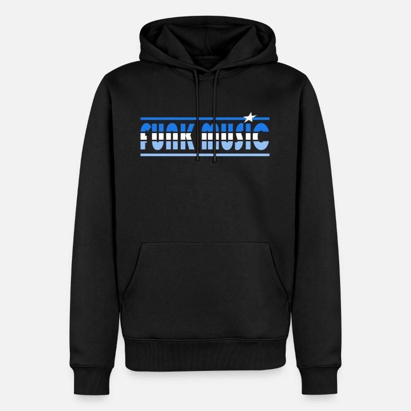 Funk Musique Funky Rétro - Sweat à capuche Premium bio Homme - noir