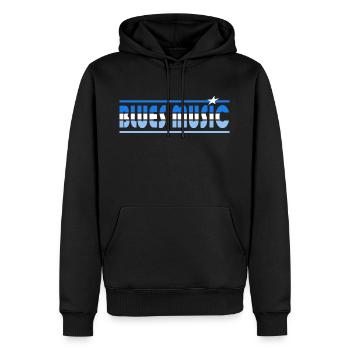 Blues Musik Retro - Männer Premium Bio Hoodie - Schwarz - Vorne - Nico (187cm)