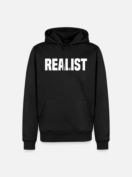 Realist - Men’s Premium Organic Hoodie - black