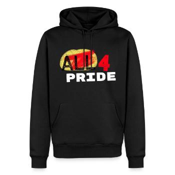 All 4 pride. Pride month. Gay pride - Sweat à capuche Premium bio Homme - noir - Devant - Nico (187cm)