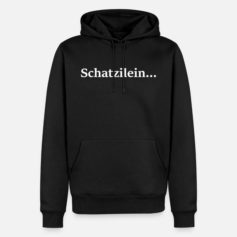 Trésor - Sweat à capuche Premium bio Homme - noir