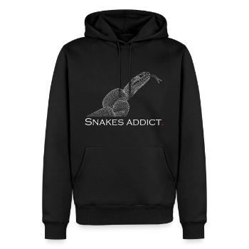 Snakes addict - Men’s Premium Organic Hoodie - black - Front - Nico (187cm)