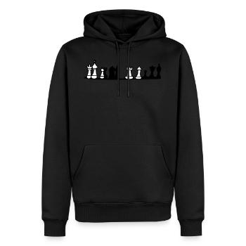 chess - Men’s Premium Organic Hoodie - black - Front - Nico (187cm)