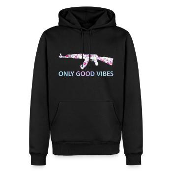 Sturmgewehr - Männer Premium Bio Hoodie - Schwarz - Vorne - Nico (187cm)