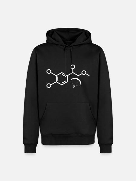 Adrenalin Paragleiten - Männer Premium Bio Hoodie - Schwarz