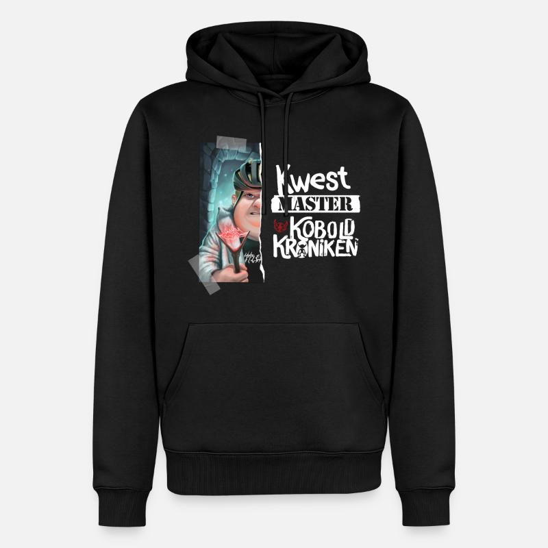 KoboldKroniken Kwestmaster Design - Sweat à capuche Premium bio Homme - noir