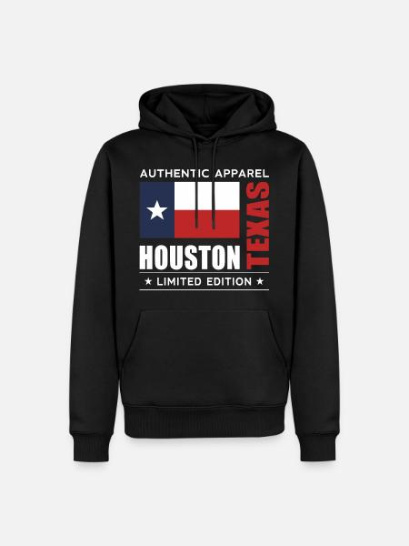 Houston - Men’s Premium Organic Hoodie - black