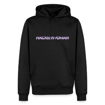 Hackerwoman - Men’s Premium Organic Hoodie - black - Front - Nico (187cm)