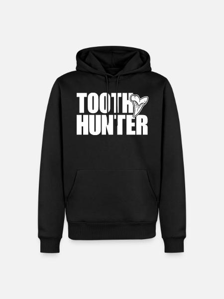 Haifischzähne Haizähne Zahnjäger Paleontologe - Männer Premium Bio Hoodie - Schwarz