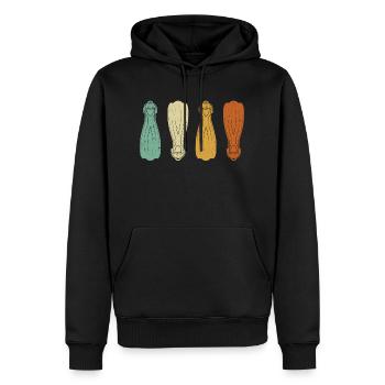 Palmes de plongée Plongée sous-marine - Sweat à capuche Premium bio Homme - noir - Devant - Nico (187cm)