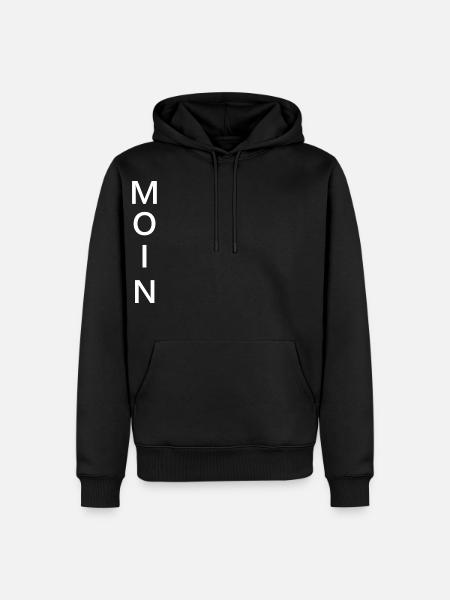 Moin - Männer Premium Bio Hoodie - Schwarz
