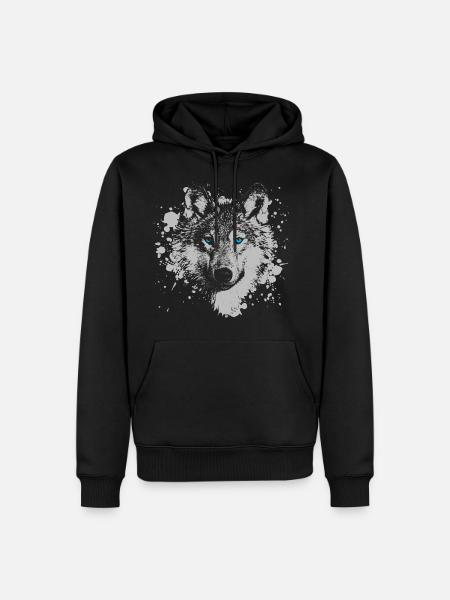 Wolf pack mystical - Men’s Premium Organic Hoodie - black