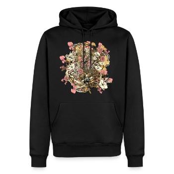 Flower Sixth Mix - Men’s Premium Organic Hoodie - black - Front - Nico (187cm)