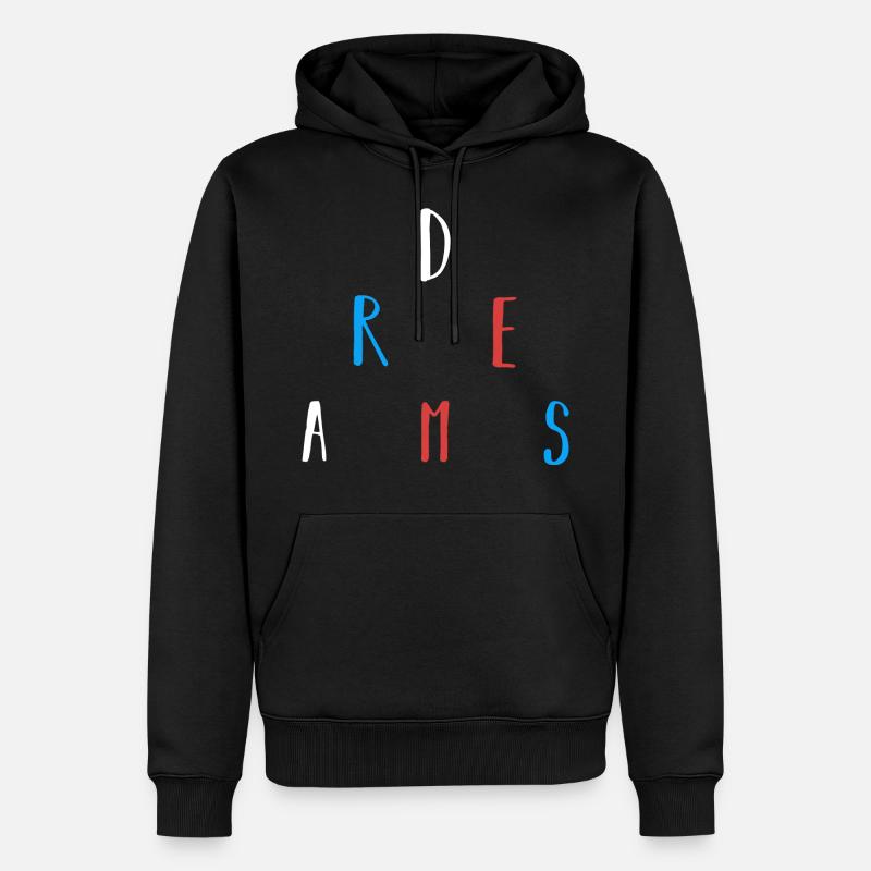 rêves - Sweat à capuche Premium bio Homme - noir