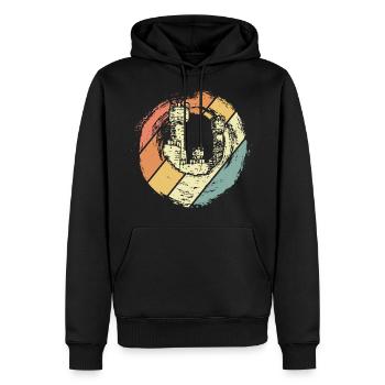 Burg Ritter - Sweat à capuche Premium bio Homme - noir - Devant - Nico (187cm)