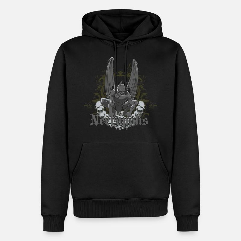 nécropole - Sweat à capuche Premium bio Homme - noir
