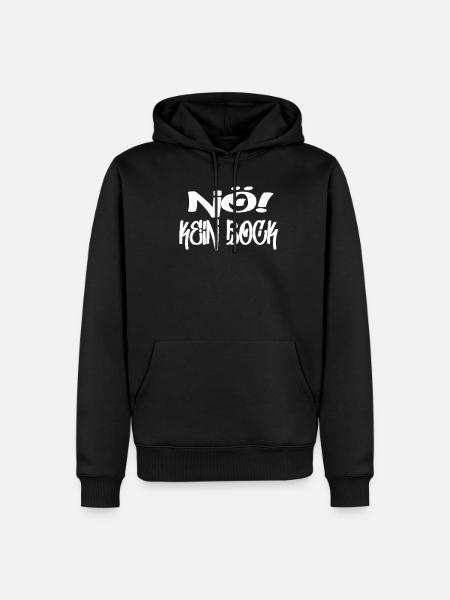 Geen bok - Mannen Premium Bio hoodie - zwart