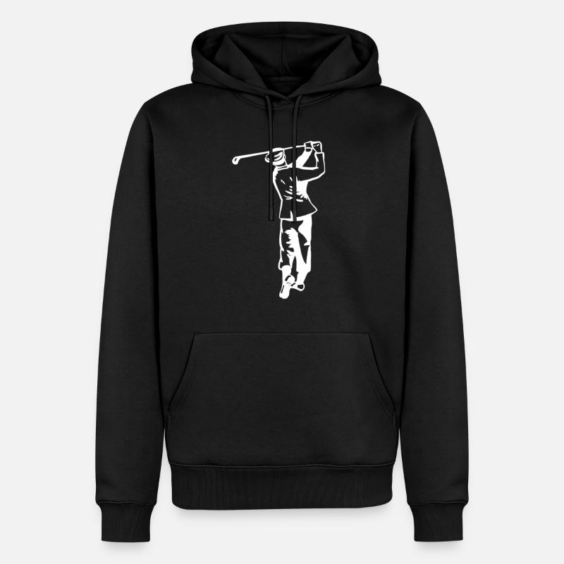 Golf - Golf - Golfeurs - Sweat à capuche Premium bio Homme - noir