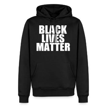 Black lives matter - Männer Premium Bio Hoodie - Schwarz - Vorne - Nico (187cm)