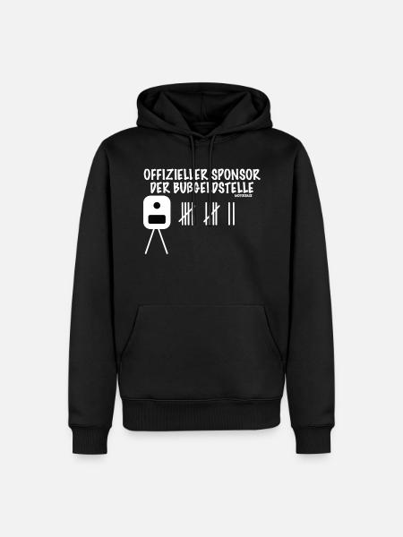Blitzer Bilder - Männer Premium Bio Hoodie - Schwarz