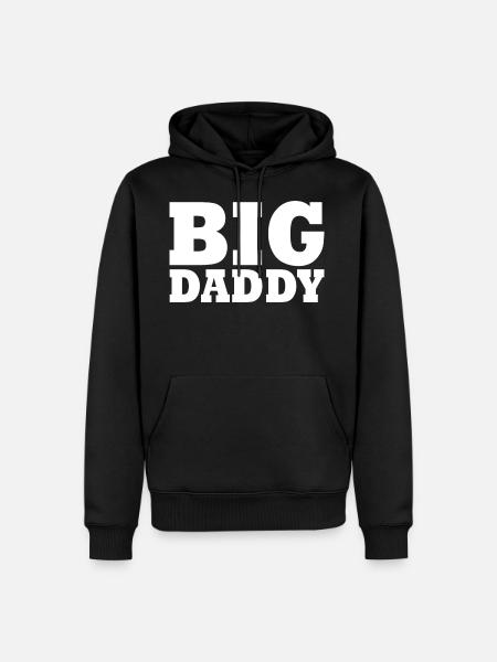 BIG DADDY - Sweat à capuche Premium bio Homme - noir